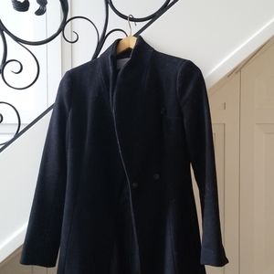 Black wool coat